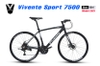 Xe đạp touring VIVENTE Sport 7500 Khung Nhôm cáp âm, Group SHIMANO 21 tốc độ, phanh đĩa, Lốp CST 700x25c, Xe đạp thành phố giá Tốt Nhất