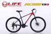Xe đạp địa hình LIFE MX2200: khung Nhôm 6061 siêu nhẹ, không mối hàn, cáp âm khung. Groupset SHIMANO 3x8 tốc độ, Siêu Hot 2025