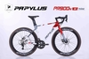 Xe đạp đua PAPYLUS PR900 New: Khung Nhôm 6061 siêu nhẹ, không mối hàn, thiết kế khí động học. Groupset L-TWOO R5 tay đề lắc, trục rỗng, líp thả, moayer cối nổ, Xe Nhôm Giá tốt nhất
