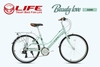Xe Đạp Mini ĐÀI LOAN LIFE Beauty Love, có bộ chuyển động, khung nhôm siêu nhẹ, duyên dáng sang trọng, 21 tốc độ, shimano Tourney dành cho các quý cô
