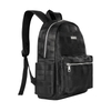 ONTOP Basic Leather Backpack with Plaid Print