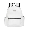 ONTOP Basic Leather Backpack with Plaid Print