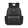 ONTOP Basic Leather Backpack with Plaid Print