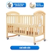 Nôi gỗ cho bé 6 chế độ Chilux Peace – Natural + nệm xơ dừa
