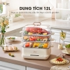 Nồi Hấp Điện 3 Tầng Bear SB-NH12L