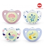 Bộ 2 Ti Giả NUK Silicone Night/day 0-6m và 6-18m