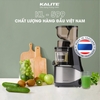 Máy Ép Chậm Kalite KL-599 phiên bản 2022 sản xuất tại Thái Lan, công suất 400w, dung tích 400ml, hoạt động liên tục 30 phút, bảo hành chính hãng 10 năm.