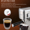 Máy pha cà phê Espresso Tiross TS6212, máy pha cafe tự động áp suất 15 Bar, bảo hành chính hãng 12 tháng