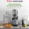 Máy ép chậm Olivo SJ196 khoang tiếp liệu 13cm - ép trái cây nguyên quả - ép kiện - siêu êm - bảo hành 5 năm - Befoyo