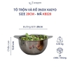 Bộ tô trộn rổ rá Kaiyo inox cao cấp