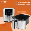 Nồi chiên không dầu UNIE UE-800 dung tích 8L, bảng điều khiển cảm ứng 10 chức năng, chất liệu inox 304 cao cấp