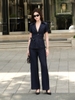 Quần Công Sở Nữ Dáng Đứng Lưng Cao Chất Denim Nhẹ WALENTY