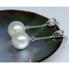 HOA TAI NGỌC TRAI VÀNG TRẮNG 14K