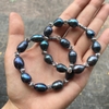 VÒNG TAY NGỌC TRAI THÔ XANH TAHITI PHỐI BI