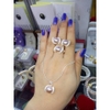 BỘ TRANG SỨC NGỌC TRAI MÀU TÍM ĐẸP QUÝ PHÁI