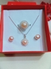 Bộ Ngọc Trai Hồng Cam Duyên Dáng