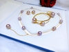 Bộ Trang Sức Ngọc Trai Tím Sang Trọng & Quý Phái