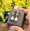 Hoa Tai Ngọc Trai Chế Tác Bạc - Xi Vàng 18K