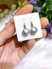 Hoa Tai Móc Ngọc Trai Xám Khói Duyên Dáng 