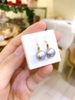 Hoa Tai Móc Ngọc Trai Xám Khói Duyên Dáng 