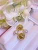 Hoa Tai Ngọc Trai Dior Trái Châu Vàng Sang Trọng 