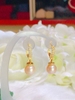 Hoa Tai Ngọc Trai Hồng Cam Duyên Dáng