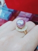 Nhẫn Ngọc Trai Tím Hồng Xinh Xắn