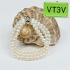 Vòng Tay Ngọc Trai Trắng 3 Chuỗi Sang Trọng