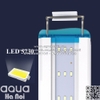 Đèn LED gác thành hồ cá cảnh thủy sinh QUANLONG QL-80A - 3 hàng bóng - siêu sáng trắng - dài 80 cm