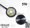 Đèn LED gắn đế gỗ 5W màu bạc