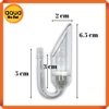 Cốc Sủi CO2 thủy tinh siêu mịn - miệng vát nhọn