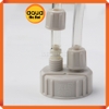 Nắp ấp ARTEMIA- Dụng cụ ấp nở ARTEMIA - nắp bình CO2 tự chế 2 đầu, có ren vặn