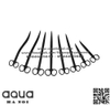 Kéo lưỡi cong tỉa cây thủy sinh Jusuo - Carbon đen - 25cm
