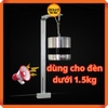 Giá treo đèn đơn hồ cá thủy sinh hợp kim nhôm hình chữ L - Màu đen - Treo 1.5 Kg