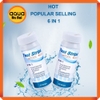 Bộ test kiểm tra chất lượng nước 6 in 1 : TCL - CL2 - PH - KH - TDS - Cyanuric Acid  (Hộp 50 que) - Chuyên dùng Thủy sinh, Bể bơi, Spa