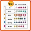 Bộ test kiểm tra chất lượng nước 6 in 1 : TCL - CL2 - PH - KH - TDS - Cyanuric Acid  (Hộp 50 que) - Chuyên dùng Thủy sinh, Bể bơi, Spa