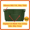 Chậu nhựa vườn treo tường dọc - Có móc cài, lỗ bắt vít - Không cần khung, dễ dàng lắp ghép - 33*14*18 cm