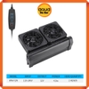 Quạt tản nhiệt có Dimmer làm mát nước hồ cá thủy sinh Water World - 1 quạt - 2 quạt - siêu mát tiết kiệm điện cho hồ nhỏ