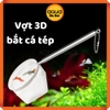 Vợt 3D bắt cá tép giữ nước giúp chống sốc - Hình vuông và Hình tròn - Có thể kéo dài và thu gọn linh hoạt