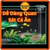 Bộ ống kèm khay đĩa đựng thức ăn cho cá tép Acrylic - 22cm - Tặng kèm chổi vệ sinh