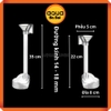 Bộ ống kèm khay đĩa đựng thức ăn cho cá tép Acrylic - 22cm - Tặng kèm chổi vệ sinh