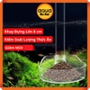 Bộ ống kèm khay đĩa đựng thức ăn cho cá tép Acrylic - 22cm - Tặng kèm chổi vệ sinh