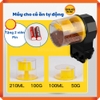Máy cho cá ăn tự động hẹn giờ - Tặng kèm pin - 2 hộp đựng to nhỏ - dễ sử dụng