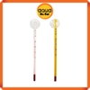 Nhiệt kế thủy ngân đo nhiệt độ hồ cá cảnh thủy sinh - nhiệt kế hút thành hồ 15 cm