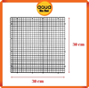 Vỉ nhựa ngăn bể cá - Tấm vách chia, đậy nắp hồ cá thủy sinh - xịt foam tạo layout bán cạn - 30x30 cm