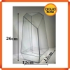 Bể kính đa giác terrarium, bình thủy tinh tiểu cảnh bán cạn - Viền silicon - Mẫu D-01 size L (15*15*32 cm)