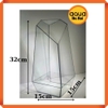 Bể kính đa giác terrarium, bình thủy tinh tiểu cảnh bán cạn - Viền silicon - Mẫu D-01 size L (15*15*32 cm)