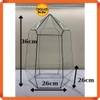 Bể kính đa giác terrarium, bình thủy tinh tiểu cảnh bán cạn - Viền silicon - Mẫu D-12 size L (26*26*36 cm)