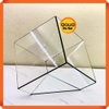 Bể kính đa giác terrarium, bình thủy tinh tiểu cảnh bán cạn - Viền silicon - Mẫu D-22 size L (20*20*20 cm)