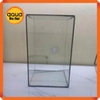 Bể kính đa giác terrarium, bình thủy tinh tiểu cảnh bán cạn - Viền silicon - Mẫu D-15 (25*10*18 cm)